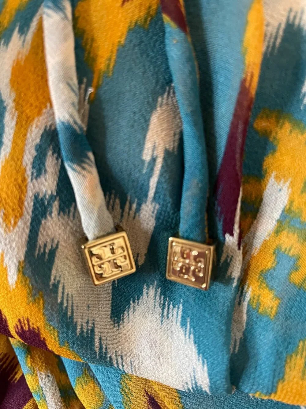 Tory Burch Silk Caftan Swim Cover Up